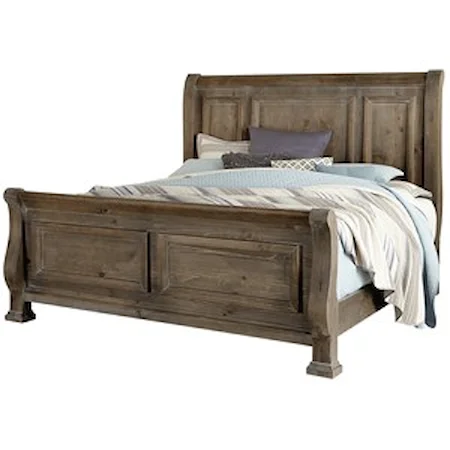 Cottage Style Queen Sleigh Bed